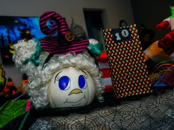 decorated pumpkin