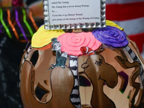 decorated pumpkin