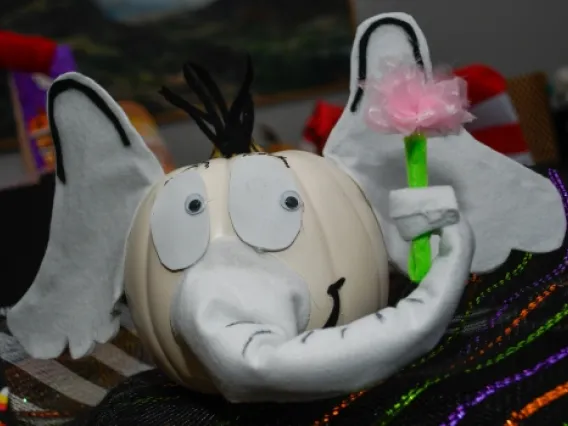decorated pumpkin