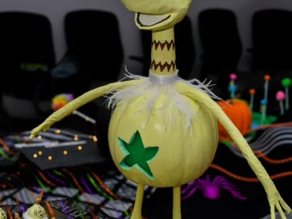 decorated pumpkin