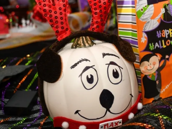 decorated pumpkin