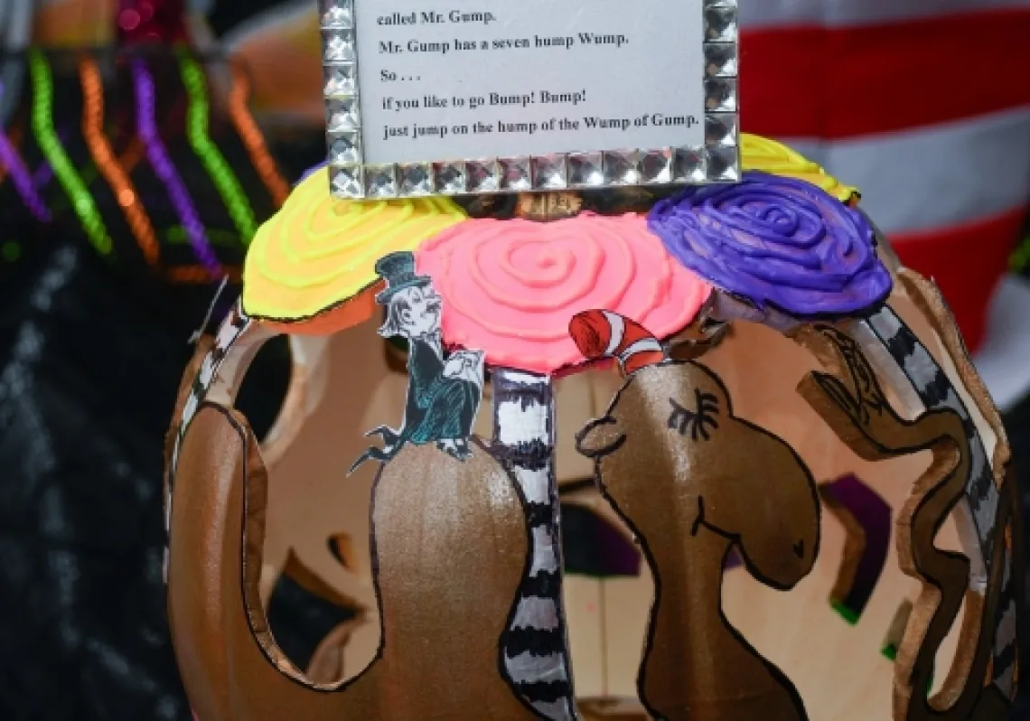 decorated pumpkin